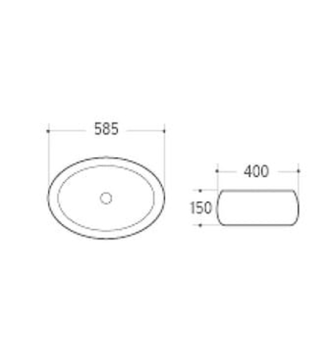 Chậu rửa Lavabo đặt bàn Clara CB-005