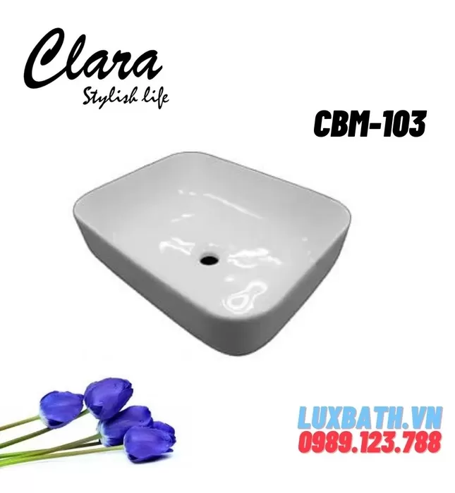 Chậu Lavabo Dương Bàn Clara CBM-103