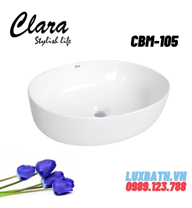 Chậu rửa Lavabo đặt bàn Clara CBM-105 