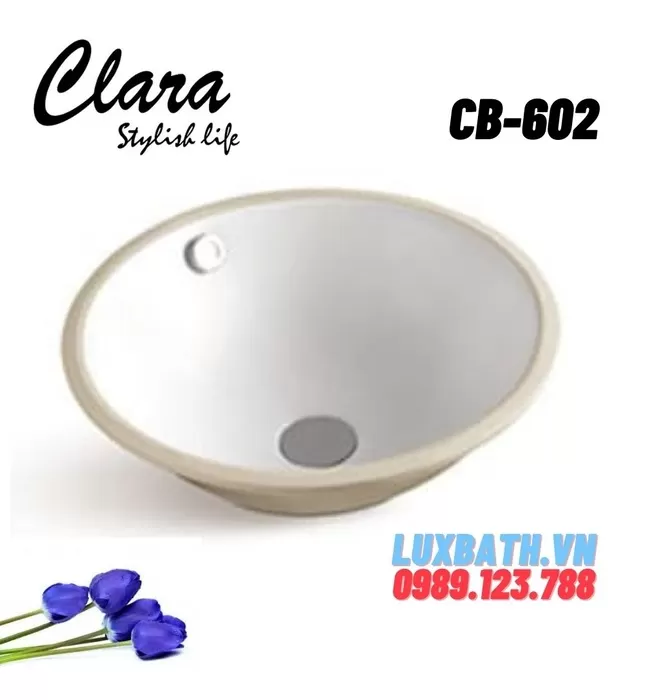 Chậu Lavabo Âm Bàn Clara CB-602