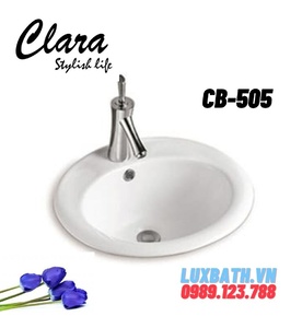 Chậu rửa Lavabo dương vành Clara CB-505