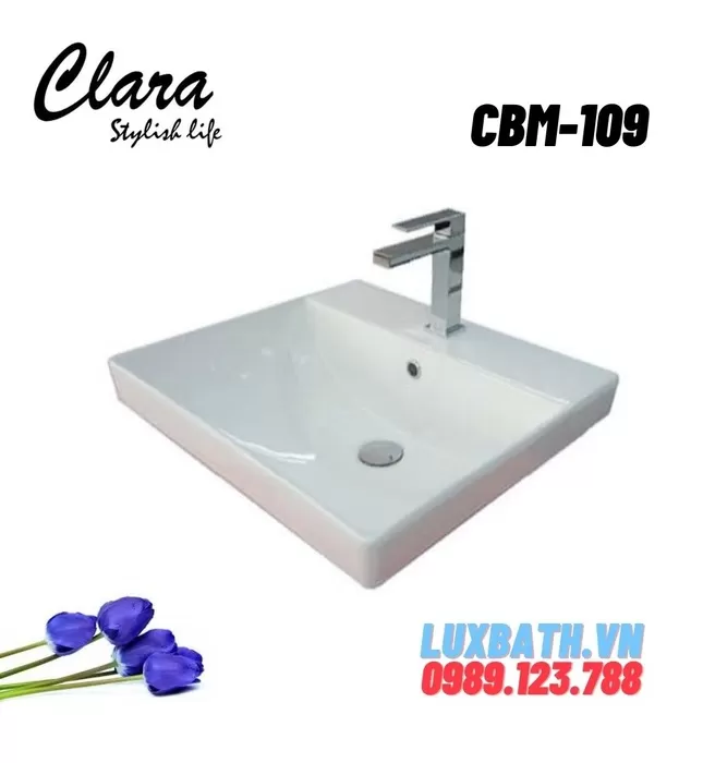 Chậu Lavabo Bán Âm Clara CBM-109