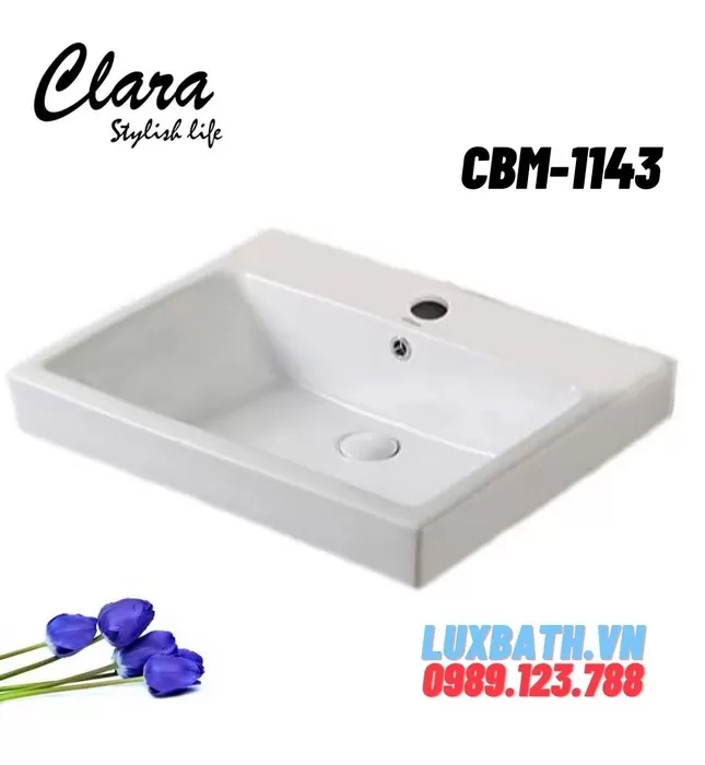 Chậu Lavabo Bán Âm Clara CBM-1143