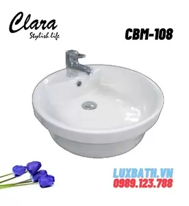 Chậu Lavabo Bán Âm Clara CBM-108