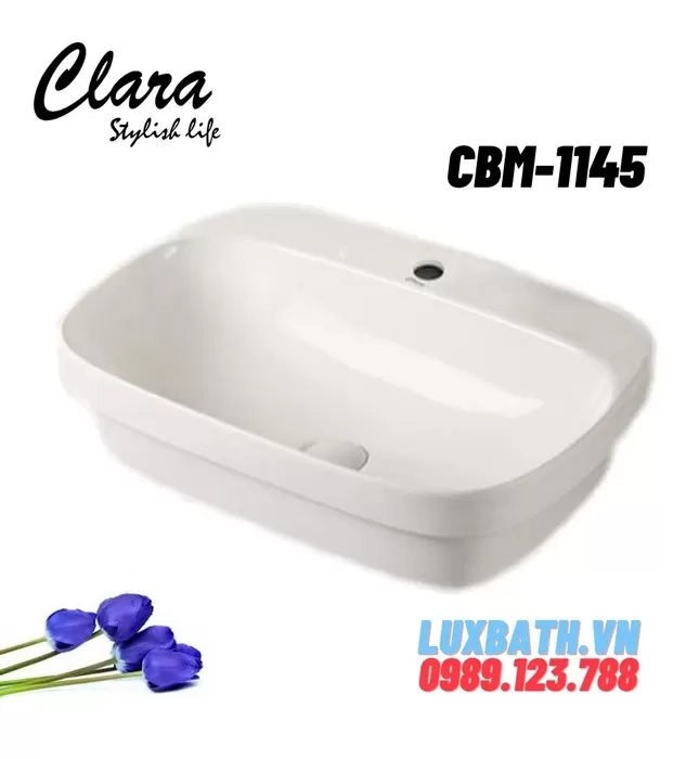 Chậu Lavabo Bán Âm Clara CBM-1145