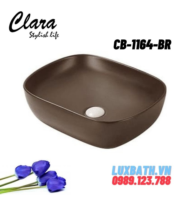 Chậu rửa Lavabo đạt bàn Clara CB-1164-BR (Chậu Order)