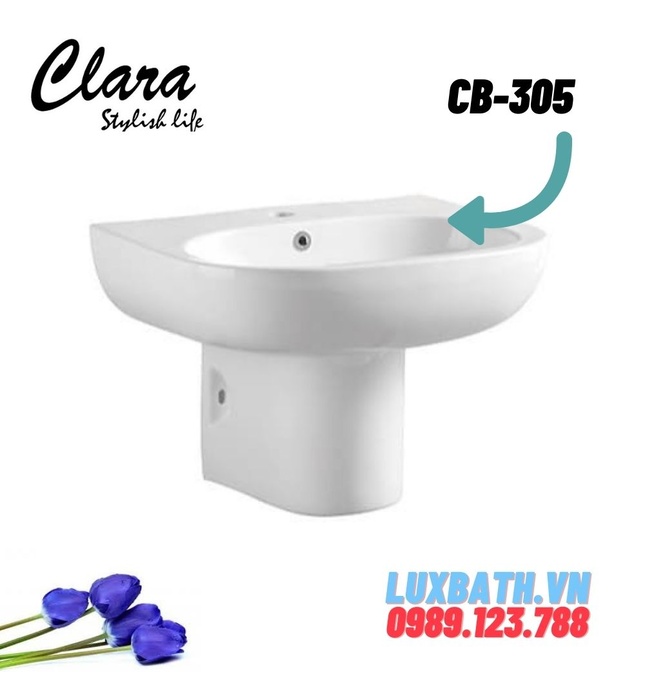 Chậu rửa Lavabo treo tường Clara CB-305