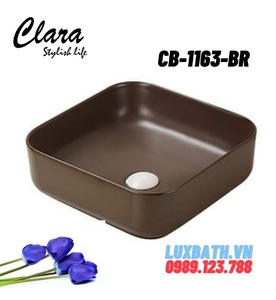 Chậu rửa Lavabo đạt bàn Clara CB-1163-BR( màu nâu ) 