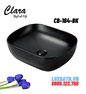 Chậu rửa Lavabo đạt bàn Clara CB-164-BK( màu đen)