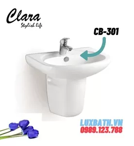 Chậu Lavabo Treo Tường Clara CB-301