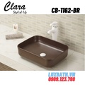 Chậu rửa Lavabo đạt bàn Clara CB-1162-BR( màu nâu )