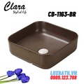 Chậu rửa Lavabo đạt bàn Clara CB-1163-BR( màu nâu ) 