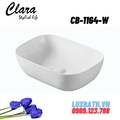 Chậu rửa Lavabo đạt bàn Clara CB-1164-W( màu trắng )
