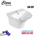Chậu rửa Lavabo treo tường liền chân Clara CB-311