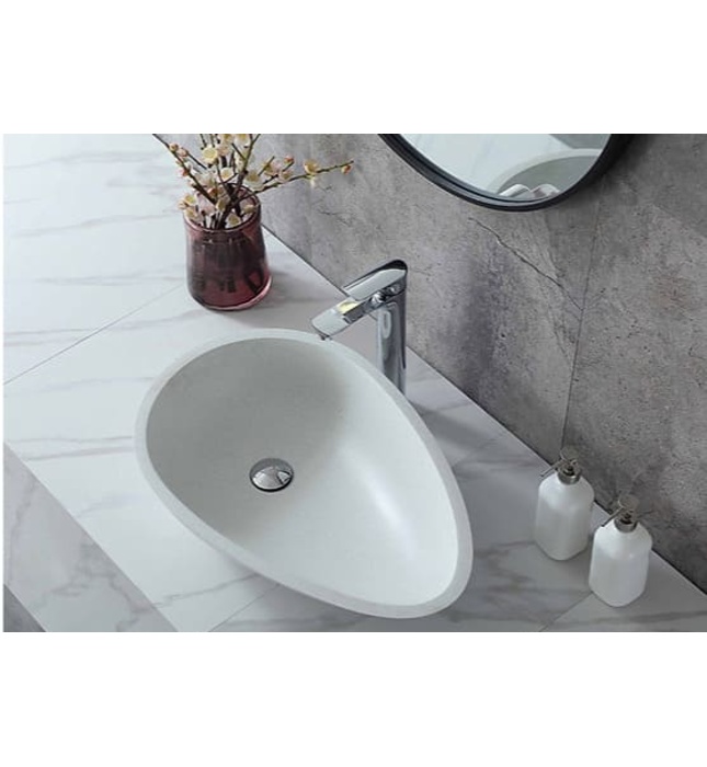 Chậu rửa Lavabo đạt bàn Clara CB-1157( màu trắng )