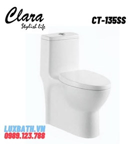 Bồn cầu 1 khối nắp rơi êm Clara CT-135SS