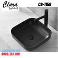 Chậu rửa Lavabo đạt bàn Clara CB-1158( màu đen )