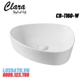 Chậu rửa Lavabo đạt bàn Clara CB-1160-W( màu trắng )