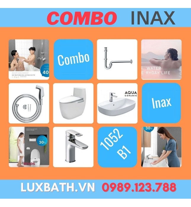 Combo Inax 1052B1 (Bộ sưu tập S600)