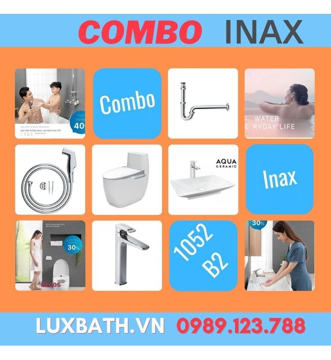 Combo Inax 1052B2 (Bộ sưu tập S600)