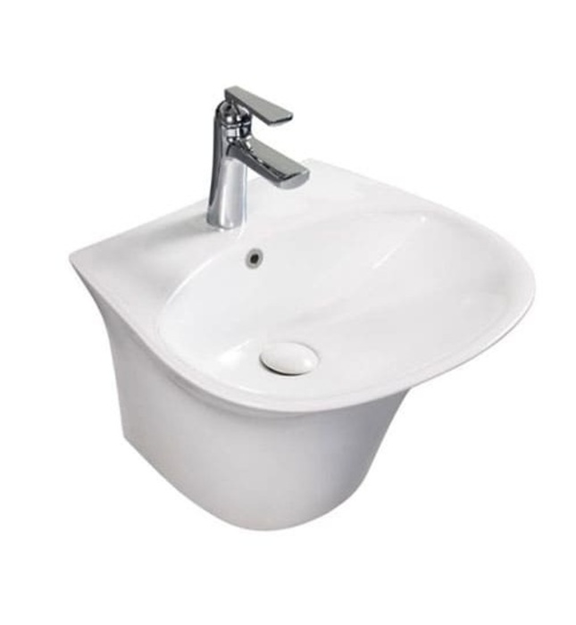 Chậu rửa Lavabo treo tường liền chân Riba RBC-9502