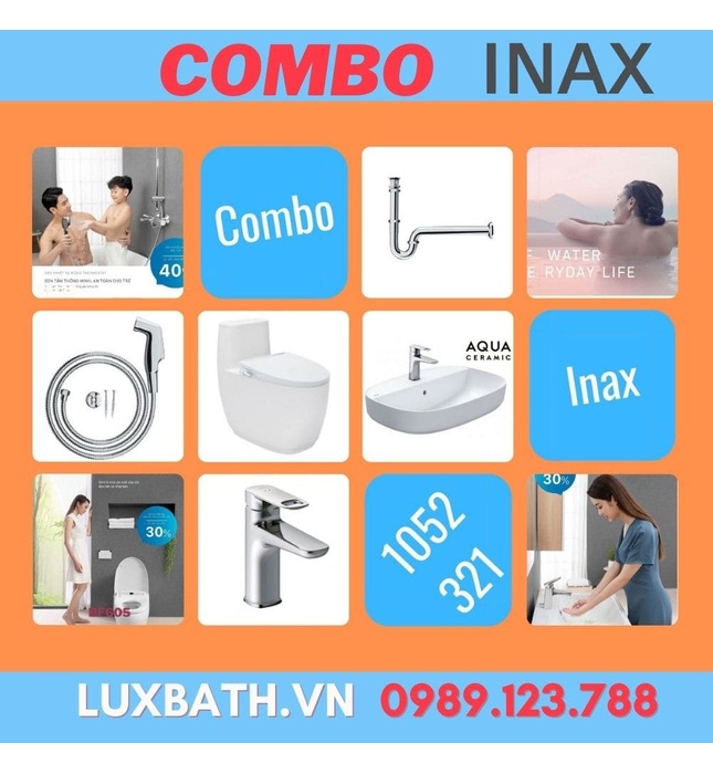 Combo Inax 1052151 (Bộ sưu tập S600)