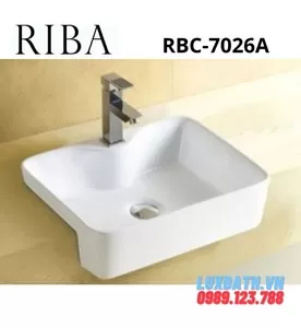 Chậu Lavabo Bán Âm Riba RBC-7026A