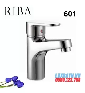 Vòi Lavabo 1 Lỗ Nóng Lạnh Riba 601