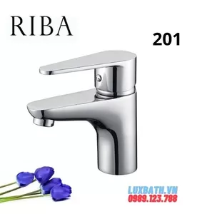 Vòi Lavabo 2 Chân Nóng Lạnh Riba 201