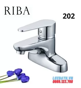 Vòi Lavabo 2 Chân Nóng Lạnh Riba 202