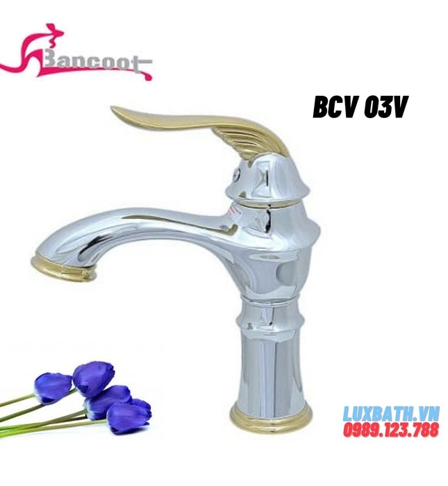 Vòi chậu Lavabo nóng lạnh Bancoot BCV 03V