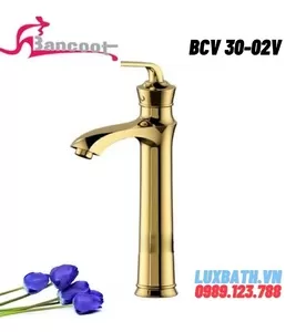 Vòi Lavabo Nóng Lạnh Thân Cao Mạ Vàng Bancoot BCV 30-02V