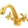 Vòi Lavabo 1 Lỗ Nóng Lạnh Mạ Vàng Bancoot BCV 01V