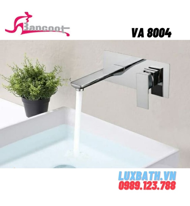 Vòi chậu Lavabo nóng lạnh âm tường Bancoot VA 8004