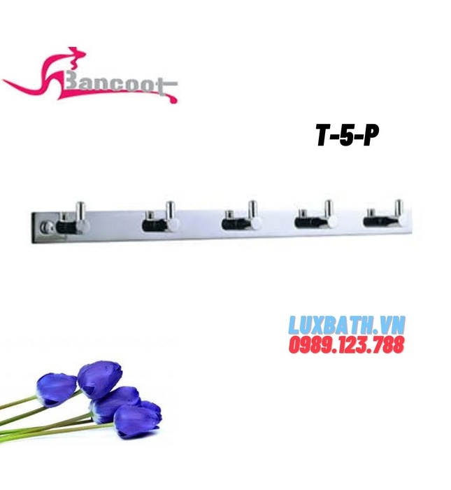 Móc áo 5 mấu inox 304 Bancoot T-5-P
