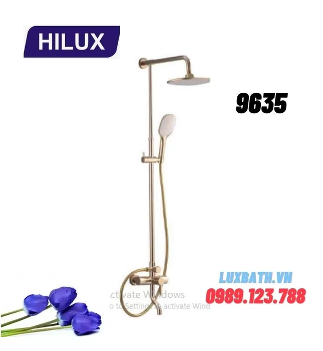 Sen tắm cây nóng lạnh mạ vàng Hilux 9635