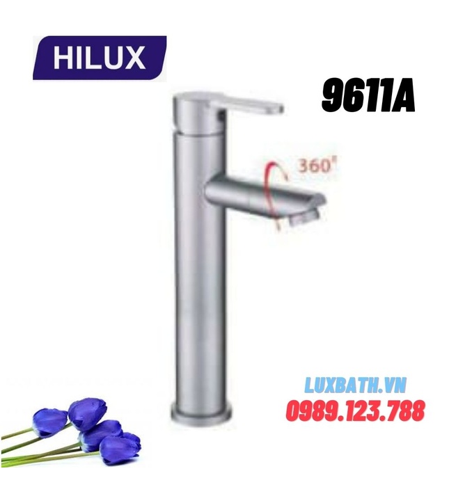 Vòi chậu Lavabo nóng lạnh Hilux 9611A