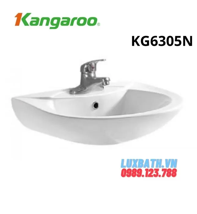 Chậu Lavabo Treo Tường Kangaroo KG6305N