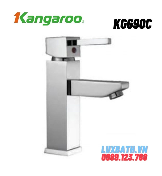 Vòi chậu lavabo kháng khuẩn Kangaroo KG690C