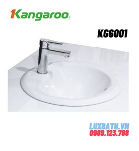 Chậu rửa Lavabo dương vành Kangaroo KG6001
