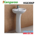 Chậu rửa Lavabo treo tường chân dài kangaroo KG6306P