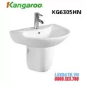 Chậu Lavabo Treo Tường Chân Lửng Kangaroo KG6305HN