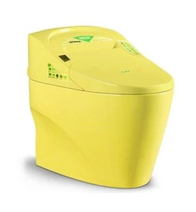 Bàn cầu điện tử màu vàng Miken BSJK-D9Y