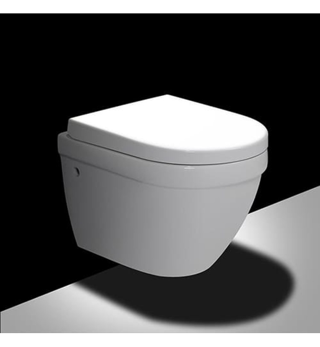 Bàn cầu treo tường két nước âm tường Miken MKB-2477 