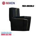 Bàn cầu 1 khối màu đen Miken MKB-0903BLG