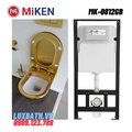 Bàn cầu treo tường mạ vàng Miken MK-0812GB 