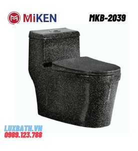 Bàn cầu 1 khối màu đen Miken MKB-2039 