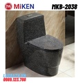 Bàn cầu 1 khối màu đen Miken MKB-2038 