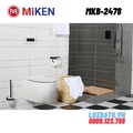 Bàn cầu treo tường két nước âm tường Miken MKB-2478 