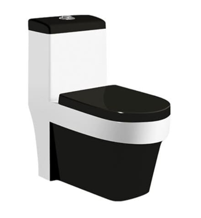 Bàn cầu 1 khối nắp rơi êm Miken MKB-0885